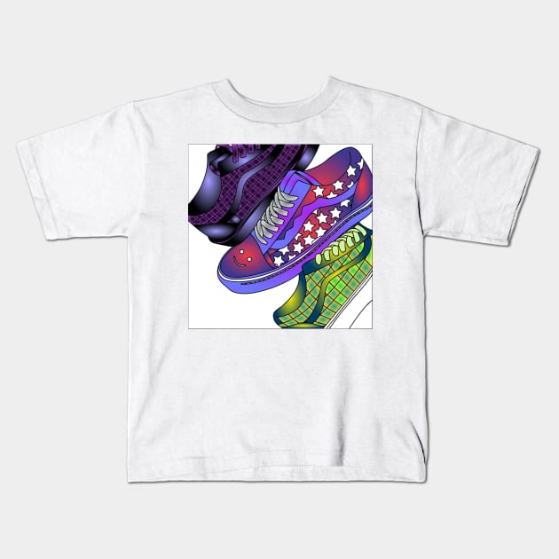 Footwear 80 (Style:1) Kids T-Shirt by luminousstore